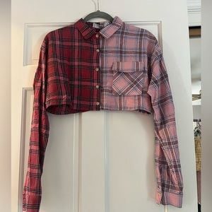 Adika cropped flannel